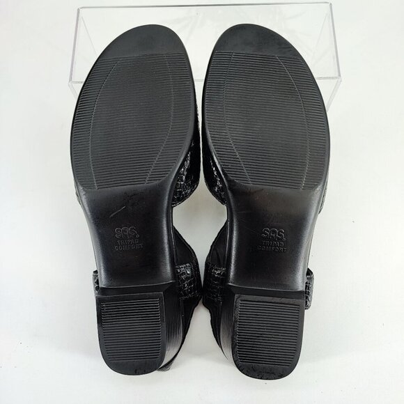 SAS Women’s Suntimer Black Patent Croc Sandals Size 11 - Picture 8 of 8